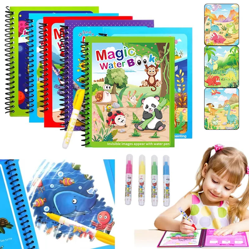 Magic Water Drawing Book