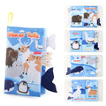 Soft Cloth Sensory Busy Book – Animal Theme Educational Toy Set