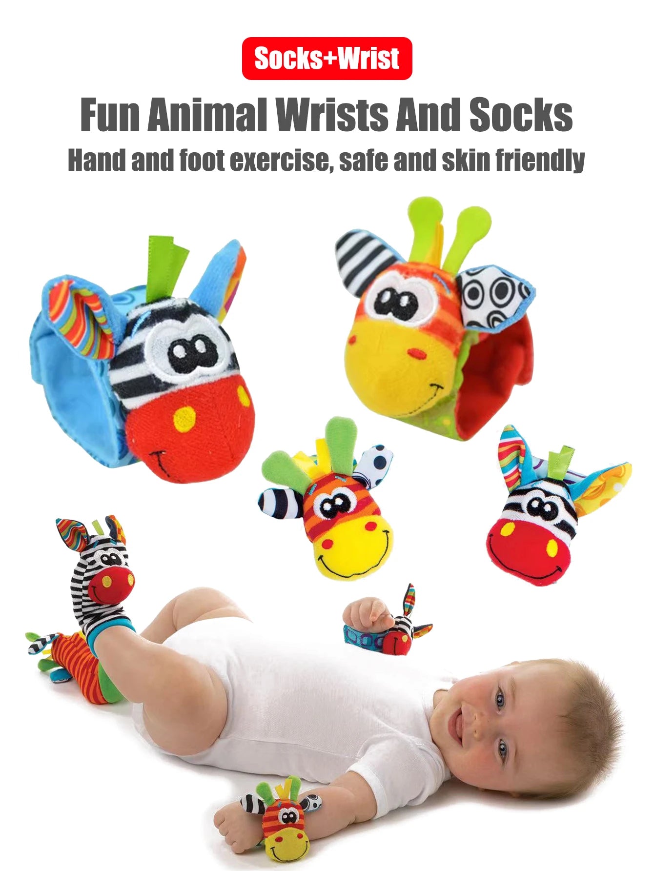 Baby Wrist Rattle Socks Set (4PCS)





 Gifts