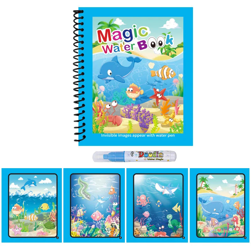 Magic Water Drawing Book