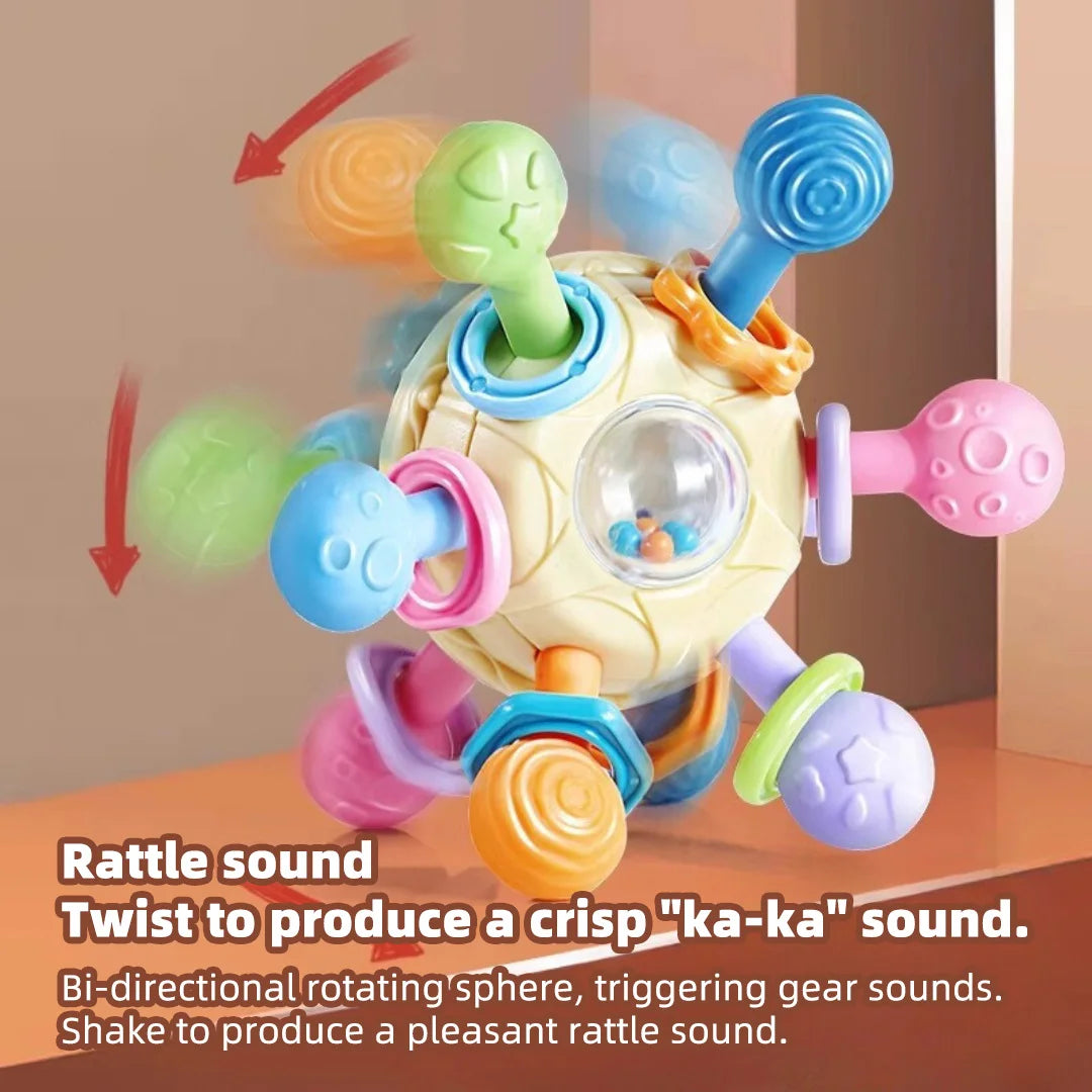 3-in-1 Baby Sensory Rattle Ball