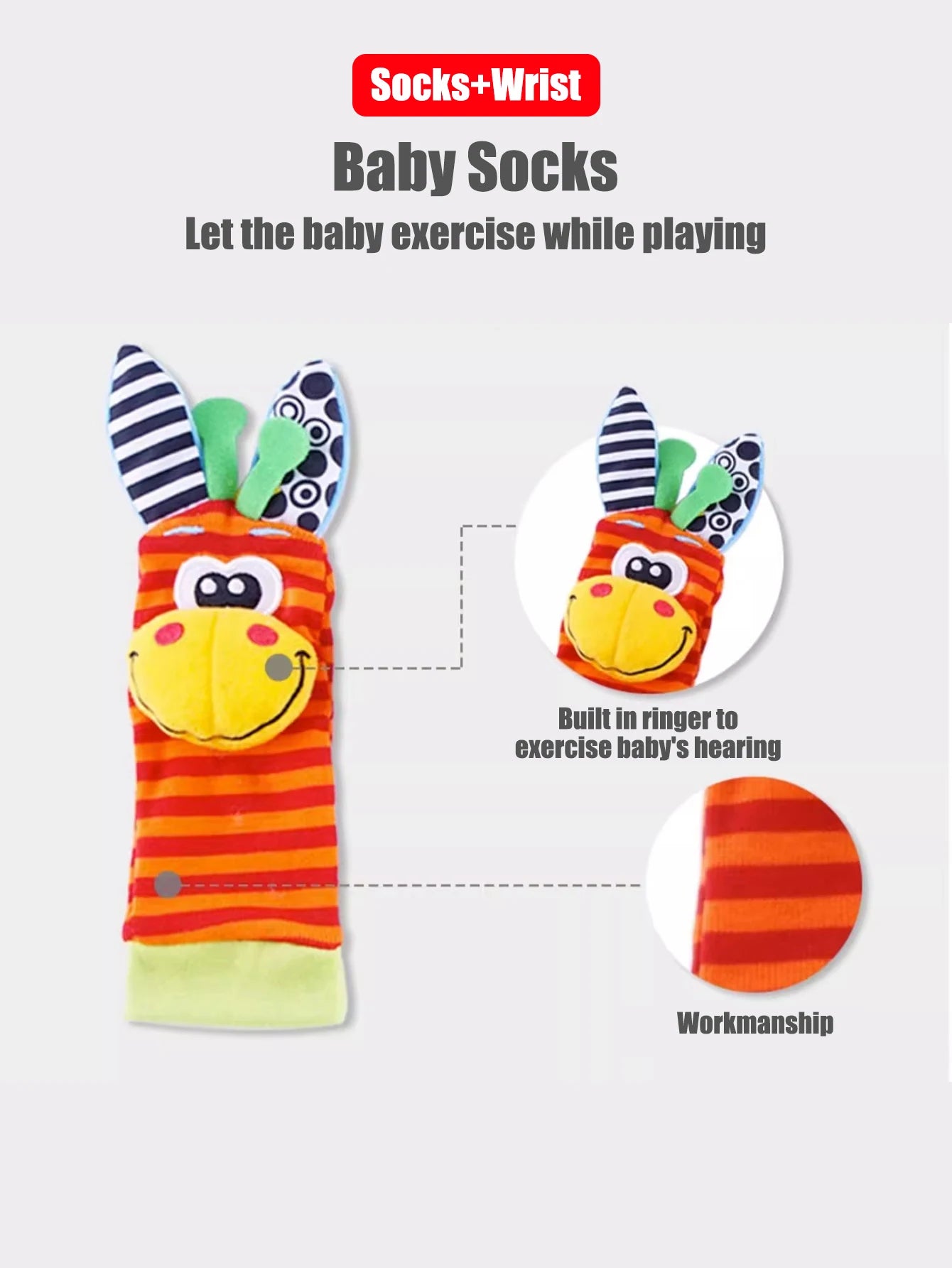 Baby Wrist Rattle Socks Set (4PCS)





 Gifts